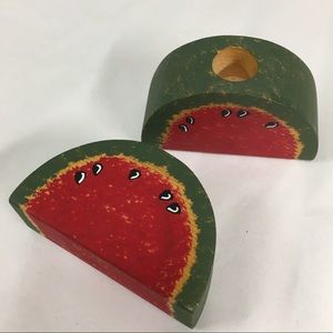 🔴 Watermelon Candle Stick Holders